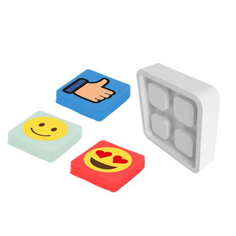 PIXIE CREW odznáček s reflexním prvkem - emoji