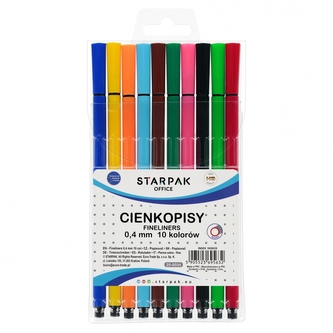 Cienkopis 10 kolorów 0.4mm w etui STARPAK 569628