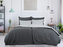 B.E.S. - Petrovice, s.r.o. Povlečení BAVLNA Double face hotelový uzávěr - Antracit/Šedá Rozměr: 200 x 220 + 2x 70 x 90