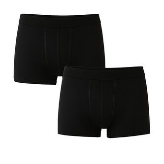 2PACK pánské boxerky Nedeto basic černé (2NFC1) 5XL