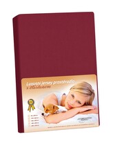 Jersey LUX - Bordová - 160x200 cm