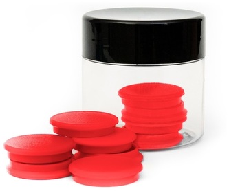 Magnes 30mm standard czerwony op. 10szt, Tres