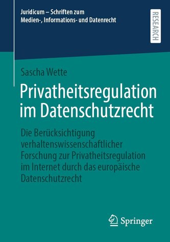 Privatheitsregulation im Datenschutzrecht