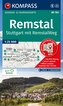 KOMPASS Wanderkarte 785 Remstal, Stuttgart, mit RemstalWeg 1:50.000