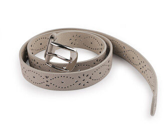 Dámský / dívčí pásek šíře 2,7 cm - 1 ks - 3 šedobéžová