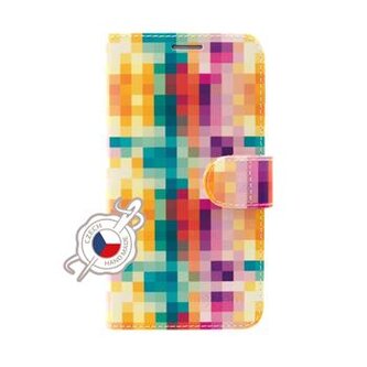 Fixed Pouzdro typu kniha FIT pro Apple iPhone XS, motiv Dice