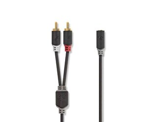 Kabel 2x Jack 3,5mm konektor/Jack 3,5mm zdířka 0,2m NEDIS CABW22255AT02