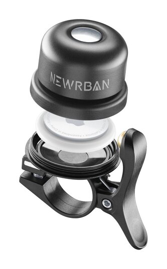 Cellularline Zvonek na jízdní kola s pouzdrem na Apple Airtag Newrban