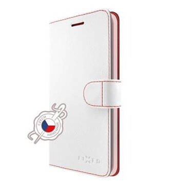 Fixed Pouzdro typu kniha FIT pro Apple iPhone XS Max, bílé