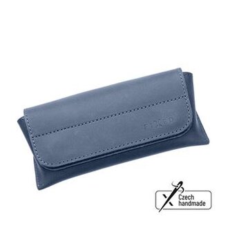 Fixed Pouzdro na brýle Case for Glasses s kapsou pro smart tracker, modré