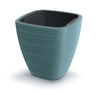 Květináč VENA SQUARE 38,8 cm - barva: skandinávská modrá