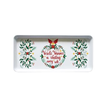 PODNOS SERVÍROVACÍ VESELÉ VÁNOCE 35X16,5X2,3CM