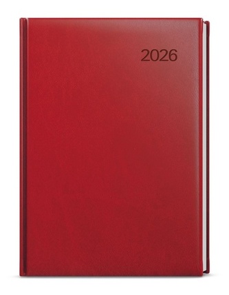 Denní diář 2026 - David - Vivella - A5 - bordó