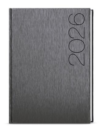 Týdenní diář 2026 - Oskar - ForMen - A5 - Grey