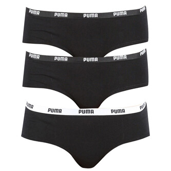 3PACK dámské kalhotky Puma černé (503007001 200) M