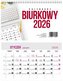 Kalendarz 2026 Biurkowy Miesięczny 24x15cm