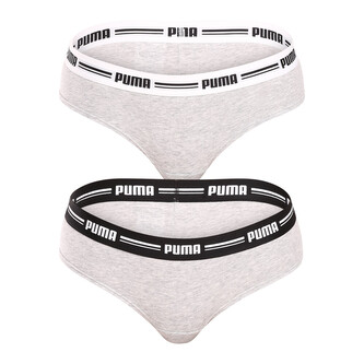 2PACK dámské kalhotky brazilky Puma šedé (603043001 328) M