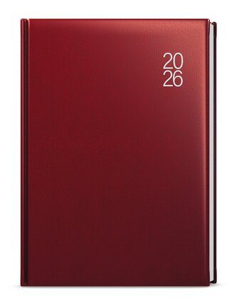 Týdenní diář 2026 - Oskar - Balacron - A5 - bordó