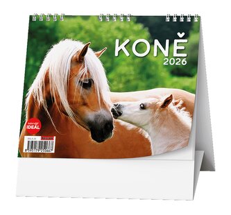 Stolní kalendář 2026 - IDEÁL - Koně