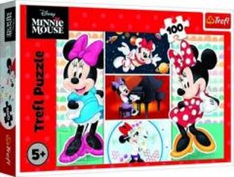 Puzzle 100 Zabawna Minnie TREFL