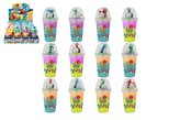 Sliz - hmota 155g s dinosaurem 14x7cm 4 barvy v kelímku 16ks v boxu