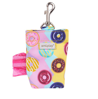 Pouzdro na sáčky na psí exkrementy HAPPY DONUT 6x2x11 cm