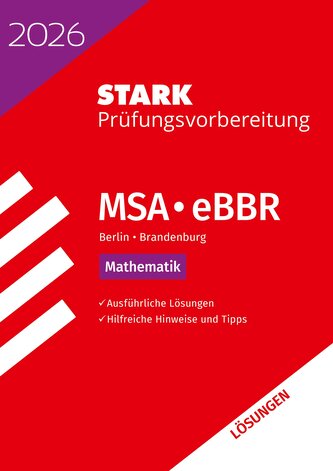 STARK Lösungen zu Mathematik - MSA/eBBR 2026 Berlin/Brandenburg - Prüfungsvorbereitung