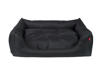 Pelíšek pro psa BASIK SOFA černá velikost XL 90x72x22 cm