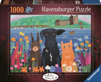 Puzzle 2D: Zwierzaki i zamek 1000el