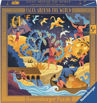 Puzzle dla dzieci: Dwanaście prac Herkulesa 64el