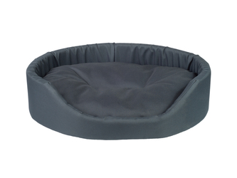 Pelíšek pro psa oválný BASIK šedá velikost M 52x44x14