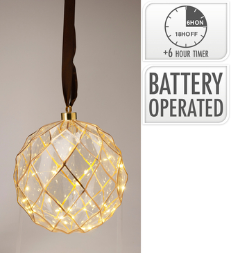 BOMBKA WISZĄCA LED 20CM