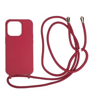 Mobile Origin Lanyard Case, cherry - iPhone 14 Pro