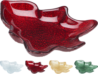 TALERZ SZKLANY W KSZTAŁCIE CHOINKI 4 KOL