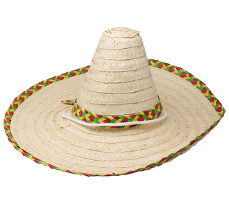 Slaměný mexický klobouk, 50 CM