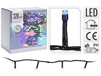 ŁAŃCUCH LED 320 MULTI ZEWNĘTRZNY
