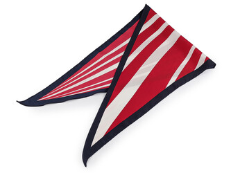 Saténový šátek 35x115 cm - 1 ks - 2 červená