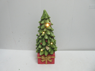 SANTA LILA Figurka choinka z LED20x20x45cm