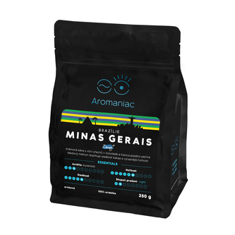 Káva Aromaniac Brazílie Minas Gerais (bez kofeinu) - mletá, 250 g
