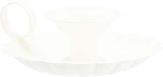 ŚWIECZNIK EMALIOWANY BIAŁY 45MM