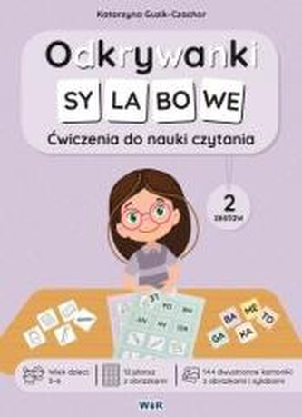 Odkrywanki Sylabowe ćwiczenia do nauki czytania zestaw 2