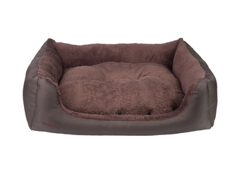 Pelíšek pro psa ASPEINA SOFA hnědá velikost S 58x46x17 cm