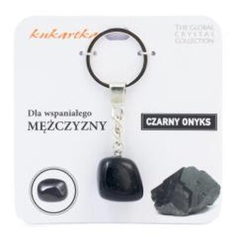 Brelok Dla wspaniałego mężczyzny czarny onyks
