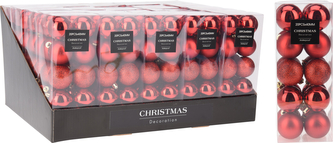 KOMPLET 20 BOMBEK 4CM CZERWONE