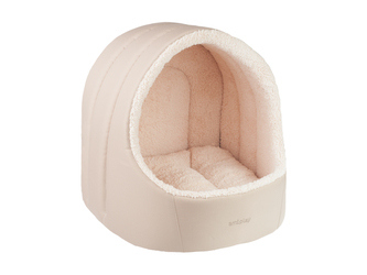 Kukaň pro psy ASPEINA béžová velikost M 40x40x42 cm