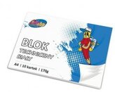 Blok techniczny A4 170g 10 kartek
