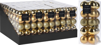 KOMPLET 20 BOMBEK 4CM ZŁOTE