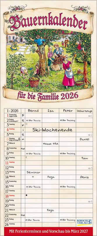 Bauernkalender 2026