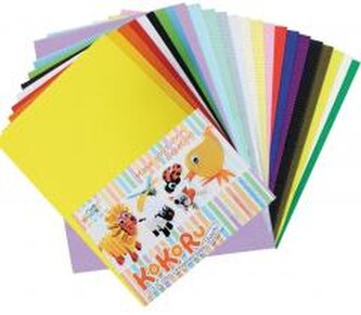 Tektura falista A4 48 arkuszy mix