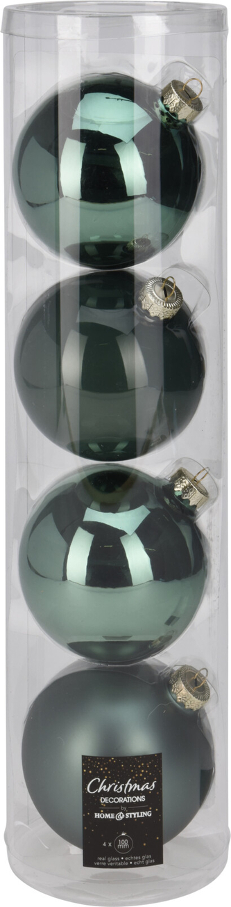 KOMPLET 4 BOMBEK 10CM ZIELONY